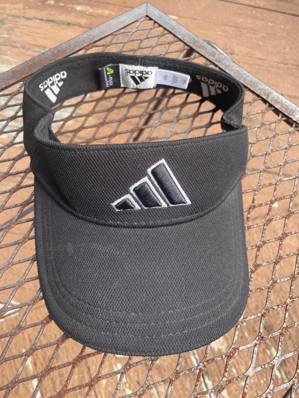 adidas Black Performance Visor with Embroidered Logo